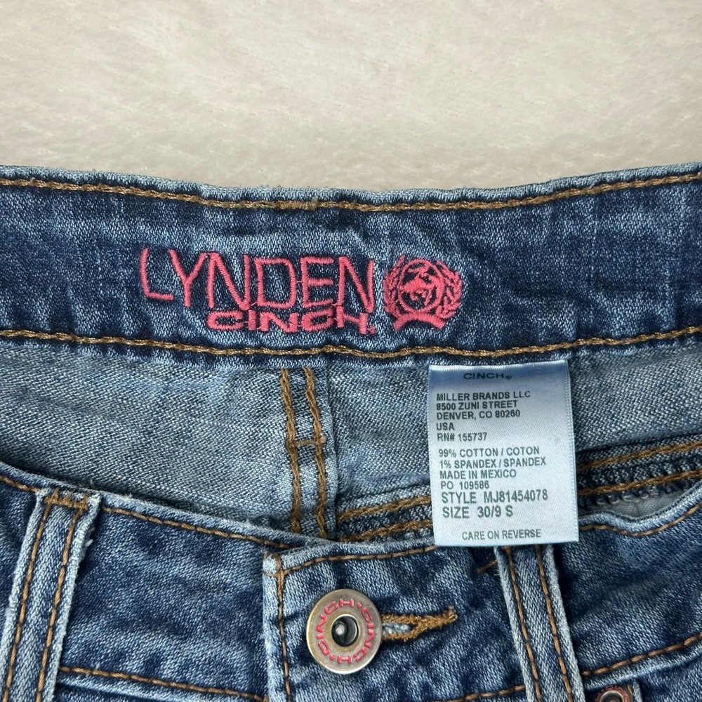 Cinch Jeans Womens Lynden Bootcut 9S Blue Medium‎ Wash Denim Cotton Stretch - Picture 5 of 9